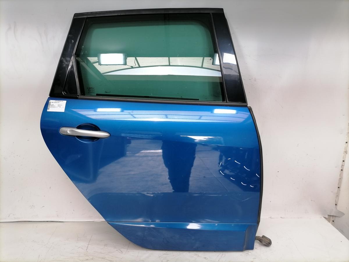 Renault Scenic 3 original T&uuml;r hinten rechts TERNA Blue Extrem Rohbau Bj.2009